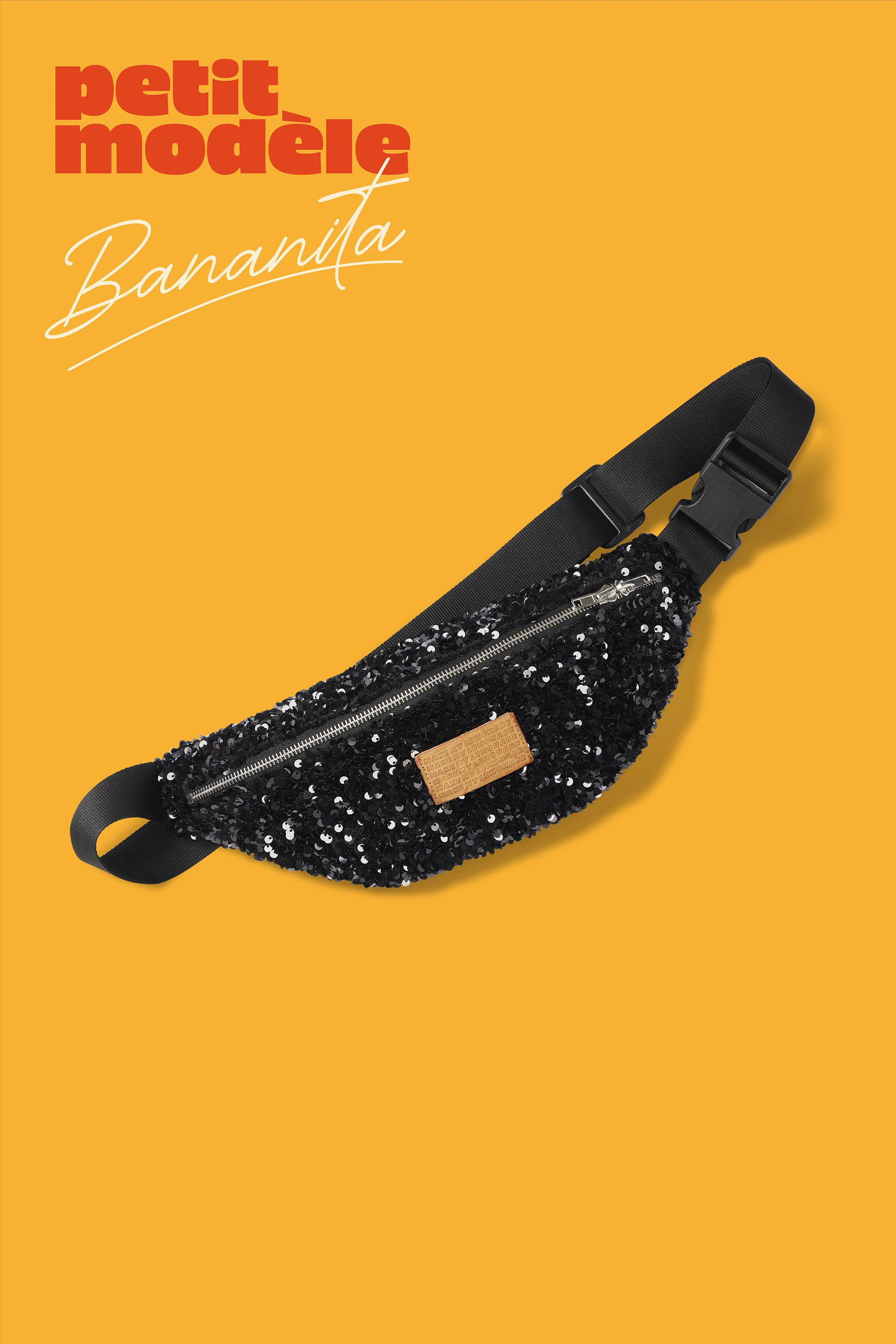SAC BANANITA SEQUINS NOIRS - Image 3